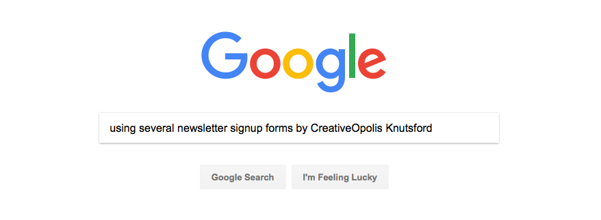 Using Several Newsletter Signup Forms